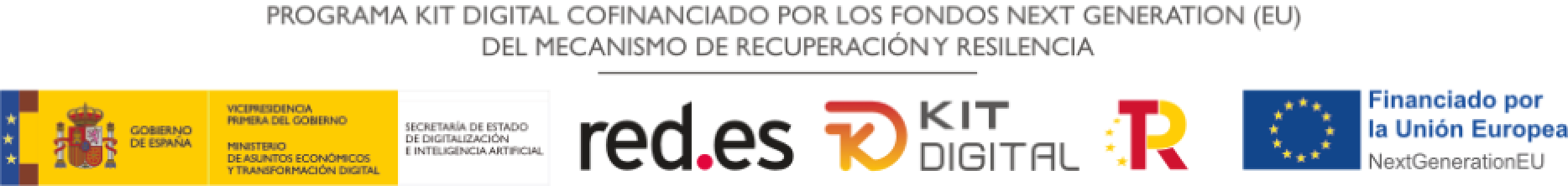 Página web subvencionada por Kit Digital